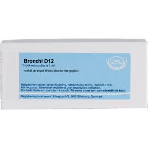 Bronchi D12 ampuller - homøopatisk lægemiddel fra Allergica