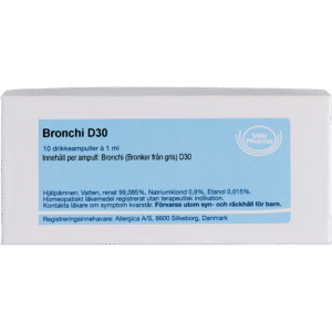 Bronchi D30 ampuller - homøopatisk lægemiddel fra Allergica