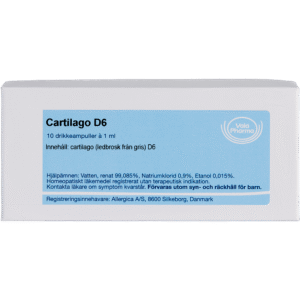 Cartilago D6 ampuller - homøopatisk lægemiddel fra Allergica