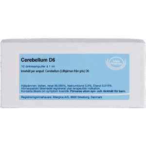 Cerebellum D6 ampuller - homøopatisk lægemiddel fra Allergica