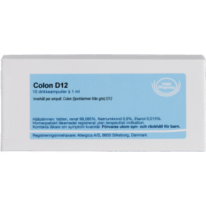 Colon D12 ampuller - homøopatisk lægemiddel fra Allergica