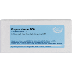 Corpus vitreum D30 ampuller - homøopatisk lægemiddel fra Allergica
