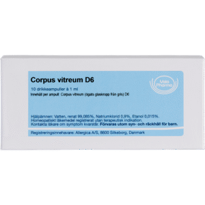 Corpus vitreum D6 ampuller - homøopatisk lægemiddel fra Allergica