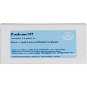 Duodenum D12 ampuller - homøopatisk lægemiddel fra Allergica
