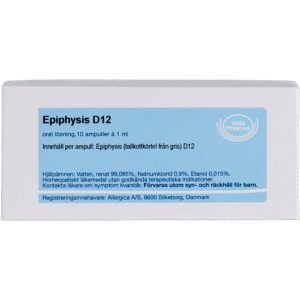 Epiphysis D12 ampuller - homøopatisk lægemiddel fra Allergica