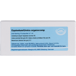 Equisetum/Uretra organocomp ampuller - homøopatisk lægemiddel fra Allergica