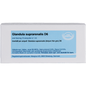 Glandula suprarenalis D6 ampuller - homøopatisk lægemiddel fra Allergica