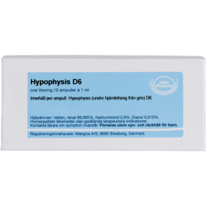 Hypophysis D6 ampuller - homøopatisk lægemiddel fra Allergica