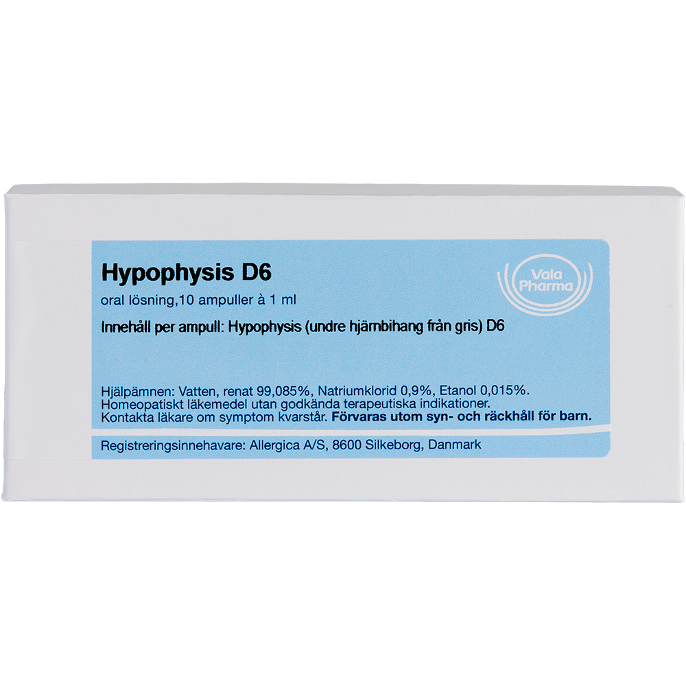 Hypophysis D6 ampuller - homøopatisk lægemiddel fra Allergica