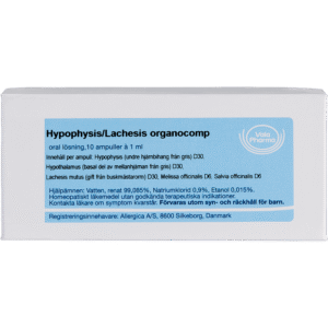 Hypophysis/Lachesis organocomp ampuller - homøopatisk lægemiddel fra Allergica
