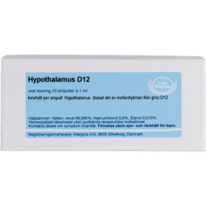 Hypothalamus D12 ampuller - homøopatisk lægemiddel fra Allergica