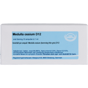 Medulla ossium D12 ampuller - homøopatisk lægemiddel fra Allergica