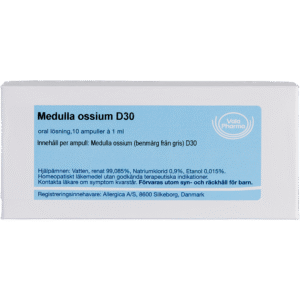 Medulla ossium D30 ampuller - homøopatisk lægemiddel fra Allergica