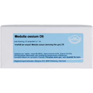 Medulla ossium D6 ampuller - homøopatisk lægemiddel fra Allergica
