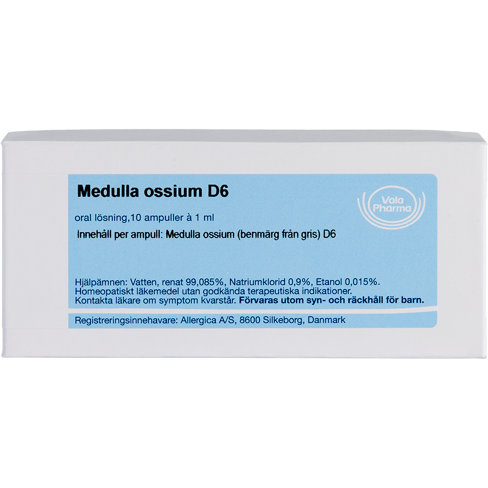 Medulla ossium D6 ampuller - homøopatisk lægemiddel fra Allergica