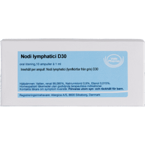 Nodi lymphatici D30 ampuller - homøopatisk lægemiddel fra Allergica
