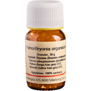 Pulmo/Bryonia organocomp sukkerkugler - homøopatisk lægemiddel fra Allergica