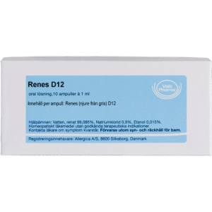 Renes D12 ampuller - homøopatisk lægemiddel fra Allergica