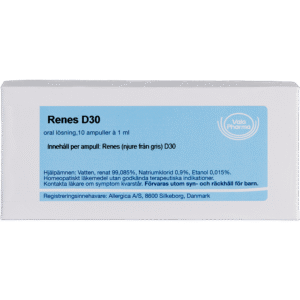 Renes D30 ampuller - homøopatisk lægemiddel fra Allergica