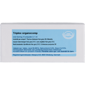 Triplex organocomp ampuller - homøopatisk lægemiddel fra Allergica
