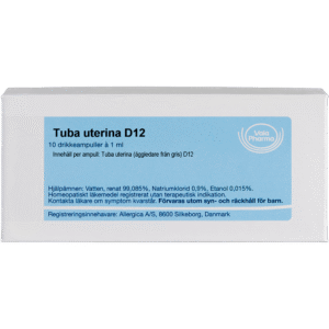 Tuba uterina D12 ampuller - homøopatisk lægemiddel fra Allergica