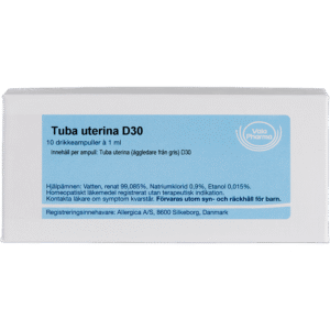 Tuba uterina D30 ampuller - homøopatisk lægemiddel fra Allergica