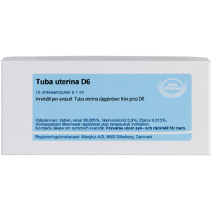 Tuba uterina D6 ampuller - homøopatisk lægemiddel fra Allergica