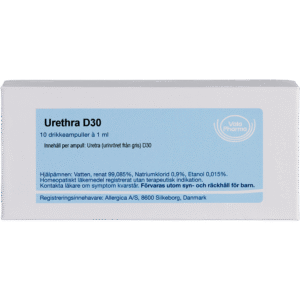 Urethra D30 ampuller - homøopatisk lægemiddel fra Allergica