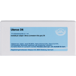 Uterus D6 ampuller - homøopatisk lægemiddel fra Allergica