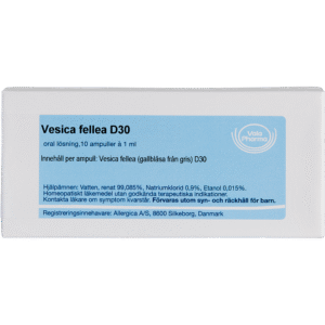 Vesica fellea D30 ampuller - homøopatisk lægemiddel fra Allergica