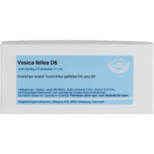 Vesica fellea D6 ampuller - homøopatisk lægemiddel fra Allergica