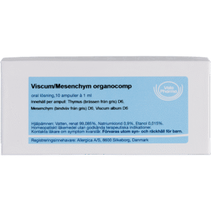 Viscum/Mesenchym organocomp ampuller - homøopatisk lægemiddel fra Allergica